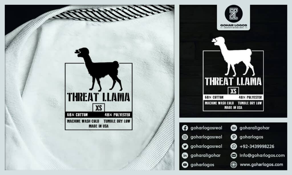 Threat Llama Tag Design