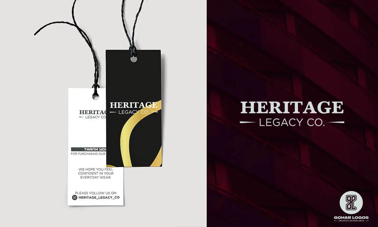 Heritage Legacy Co Hang tag