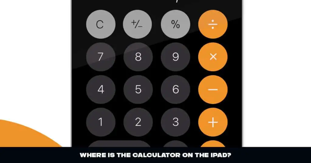 Calculator on the iPad 3